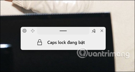 Giao diện bật tắt CapsLock