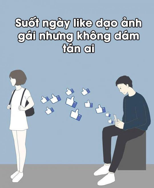 Ảnh chế về tình yêu trên Facebook