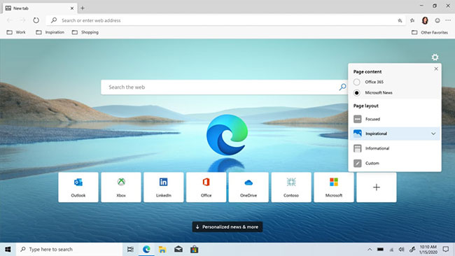 Microsoft Edge is an Internet browser based on Chromium