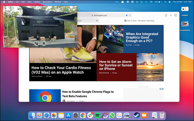 Video trong chế độ Picture in Picture