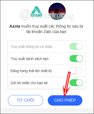 Truy cập quyền 