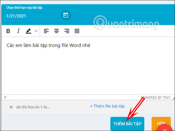 Tải file bài tập