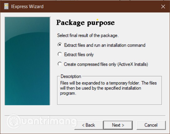 Cách convert file script PowerShell (.ps1) sang .exe bằng IExpress trên Windows 10