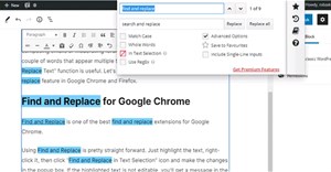 Cách tìm và thay thế văn bản trong Chrome và Firefox