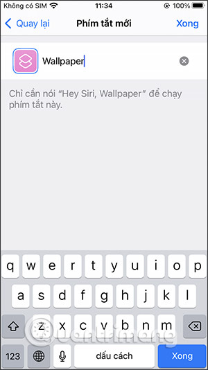 Đặt tên phím tắt