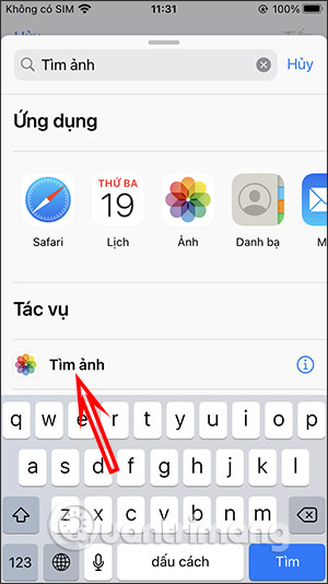 Thao tác Tìm ảnh