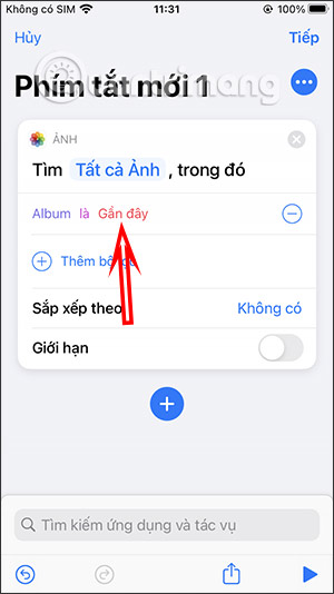 Chọn album ảnh