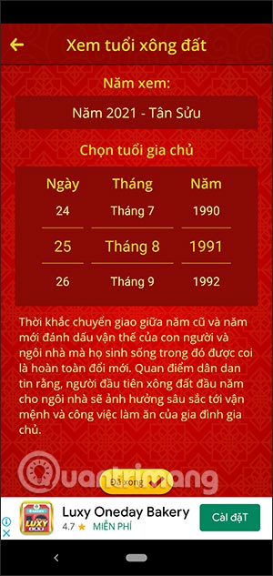 Nhập tuổi