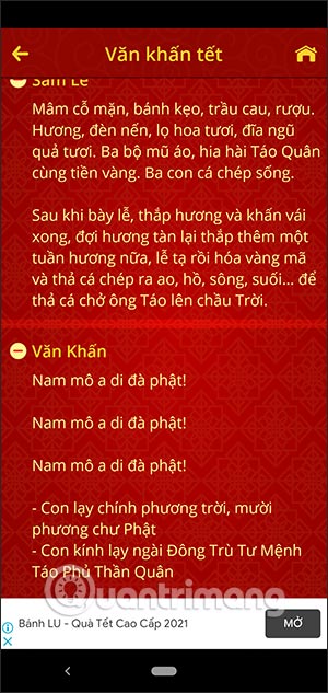 Văn khấn Tết