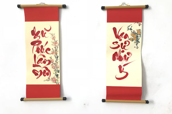 Câu đối thư pháp đẹp 2