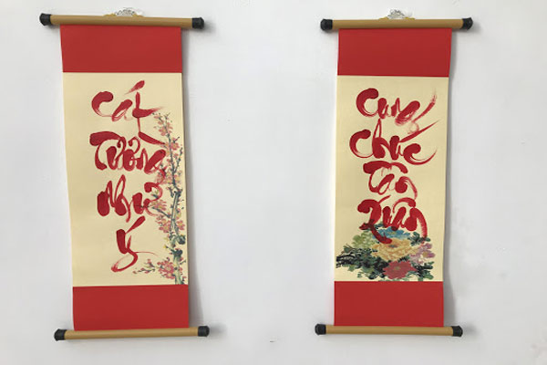 Câu đối thư pháp đẹp 3