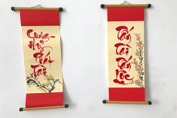 Câu đối thư pháp đẹp 4