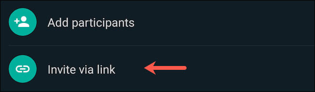 Nhấn vào “Invite Via Link”