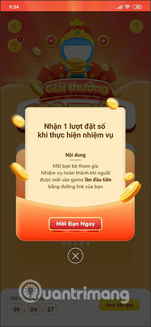 Nhận thêm lượt đặt