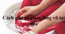 Cách giặt áo lông vũ tại nhà đơn giản không lo bị hỏng