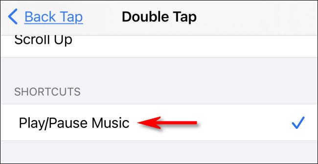 Press the shortcut “Play / Pause Music”