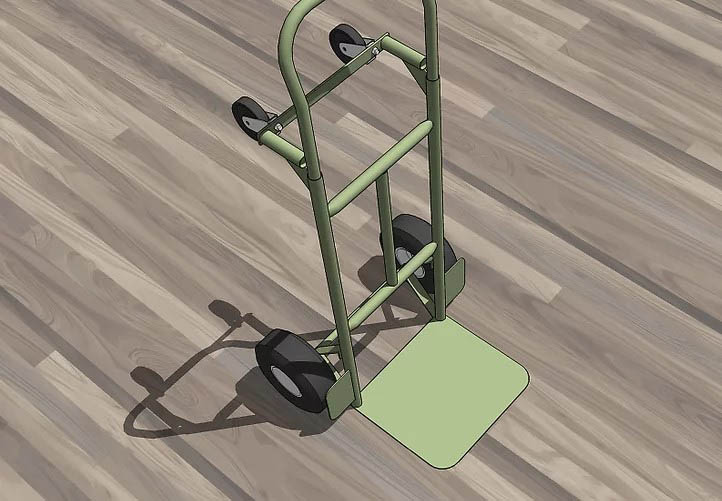 Dùng xe đẩy di chuyển tủ lạnh