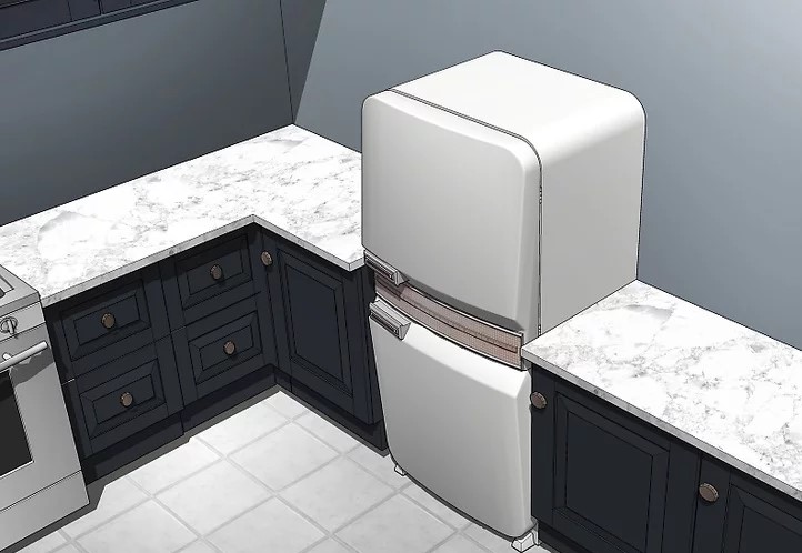 Đặt tủ lạnh vào vị trí mới và tiếp tục sử dụng