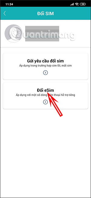 Đổi eSIM