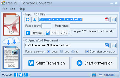 Free PDF to Word Converter là ứng dụng dựa trên đám mây miễn phí
