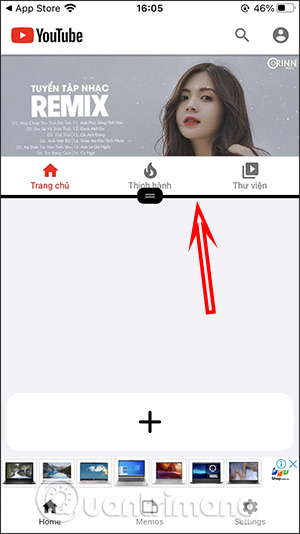 Giao diện ứng dụng