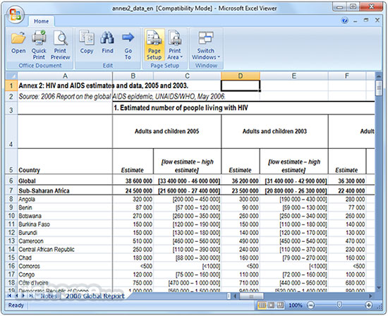 Download Microsoft Excel Viewer 12.0.6611.1000