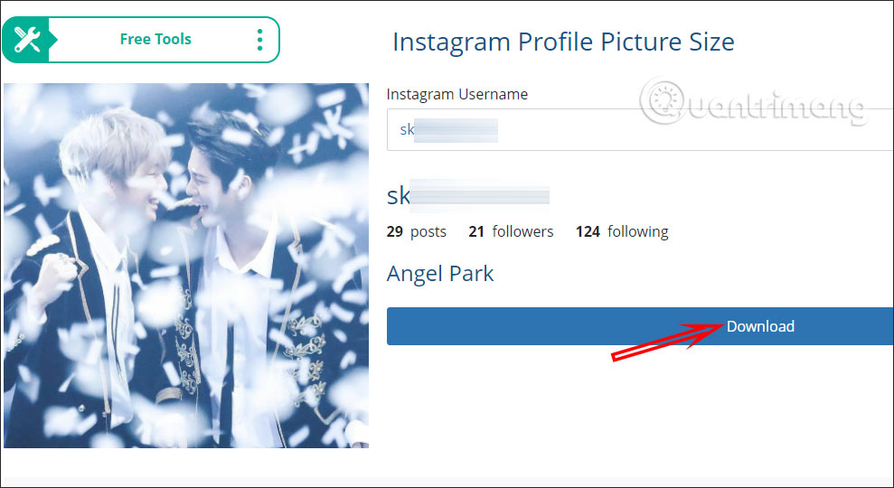 Cách tải avatar Instagram tài khoản khác chất lượng cao  QuanTriMangcom