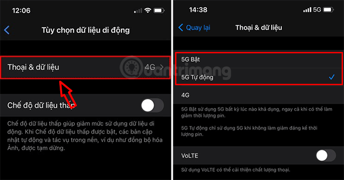Cách bật 5G trên iPhone 12 Pro Max 4