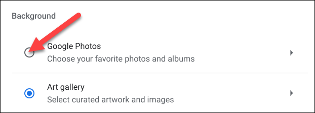 Chọn “Google Photos”