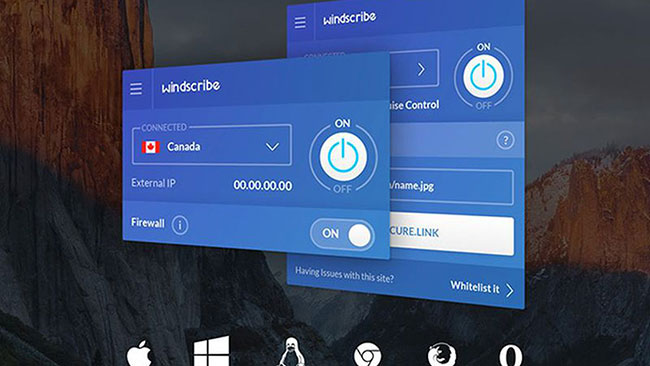 Windscribe là một dịch vụ VPN (mạng riêng ảo) với một số gói đăng ký có sẵn