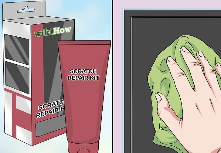 Sử dụng bộ dụng cụ sửa chữa vết xước