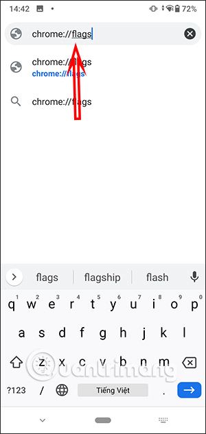 Truy cập flag Chrome
