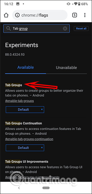 Tab Groups