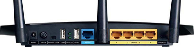 Các cổng trên TP-Link Archer C7