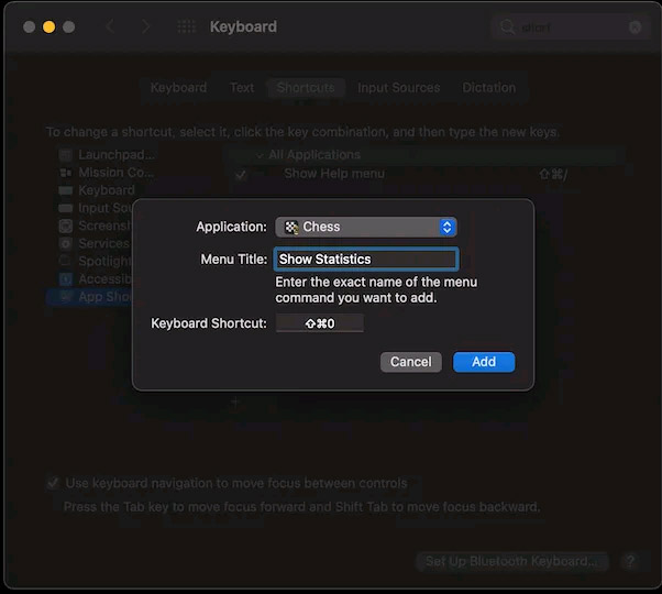 Tạo phím tắt tùy chỉnh