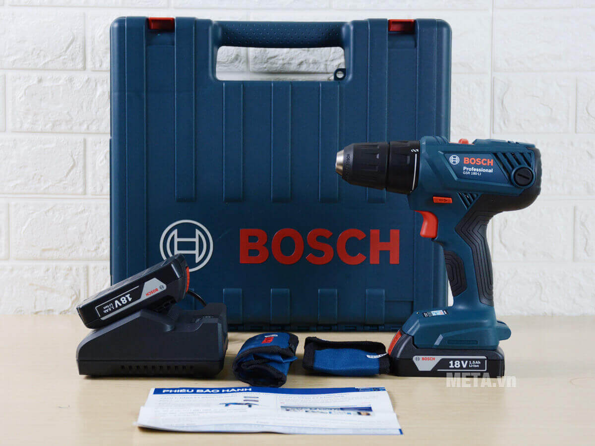 Máy khoan vặn vít dùng pin Bosch GSR 180-Li