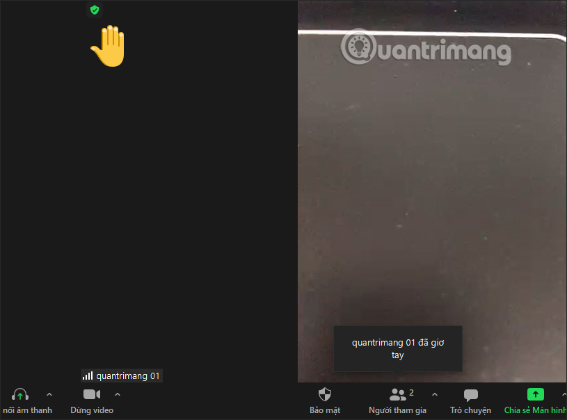 Hiện tên học sinh 