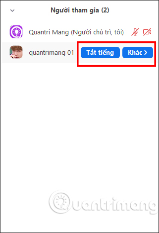 Tắt mic trước khi học