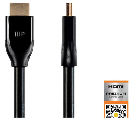 Cáp HDMI tốc độ cao được chứng nhận của Monoprice