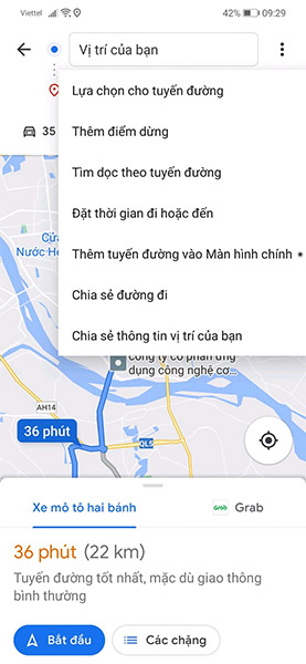 Bấm vào “Thêm tuyến vào màn hình chính”