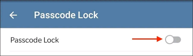 Bấm vào nút gạt