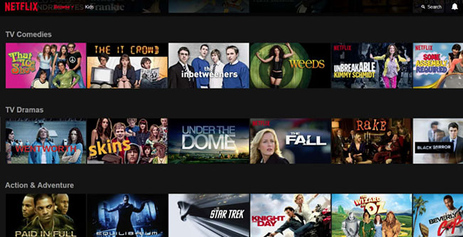 Netflix được coi là một trong những ứng dụng phổ biến nhất để phát trực tuyến phim, chương trình truyền hình và phim tài liệu