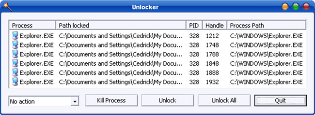 Unlocker giúp bạn mở khóa và xóa các file mà thiết bị Windows từ chối xóa