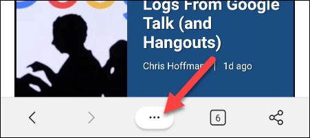 Nhấn vào biểu tượng menu ba chấm