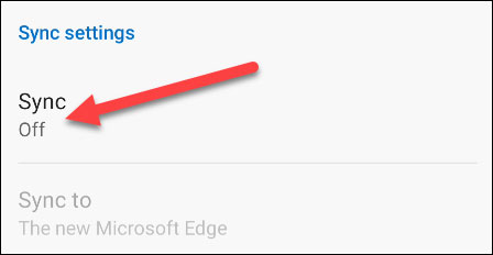 Bấm vào “Sync”