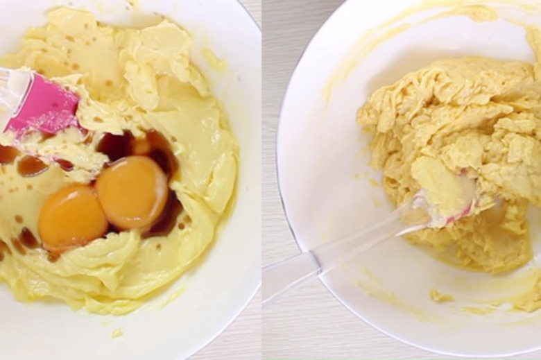 Rây bột mì vào bát