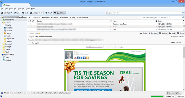 Thunderbird là một ứng dụng thay thế cho Outlook của Microsoft, đến từ các nhà phát triển Firefox