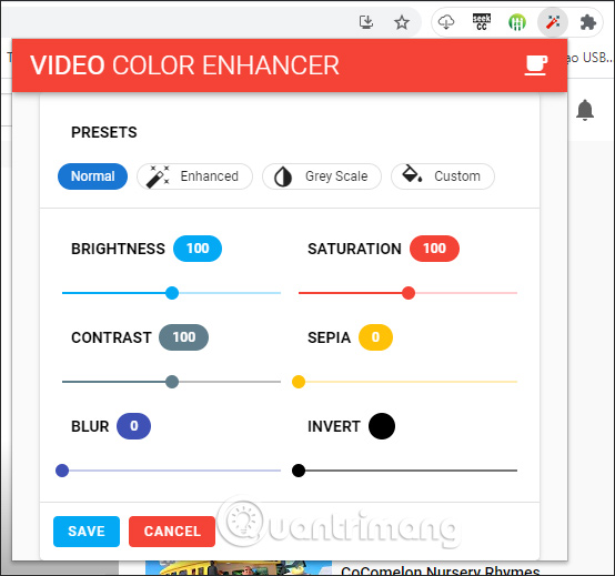 Giao diện tiện ích