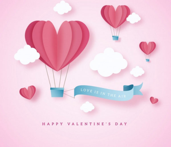 Ảnh Valentine nổi bật với màu đỏ, hồng và trắng - màu của Valentine