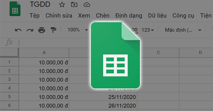 Cách thay đổi kích thước cột và hàng trong Google sheets